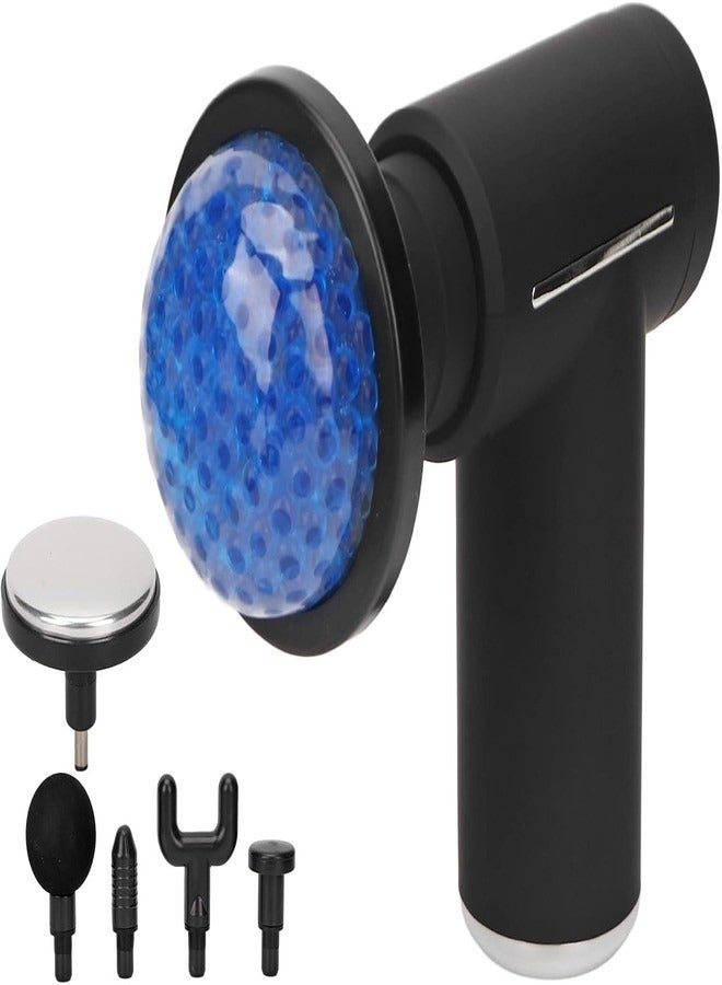 جهاز تدليك العضلات الكهربائي، محمول، قابل للتعديل، جهاز تدليك الأنسجة العميقة بالضغط الساخن والبارد، جهاز تدليك رياضي صغير (أسود) - Image 2