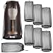 Loopeer 6 Pcs Wig Storage Bags Adjustable Wig Covers with Drawstring from Dust and Dirt to Keep Fresh Hair Stand Dust Covers Storage Travel Bags Hair Salon Accessories for Travel Salon UseBlack - Image 2