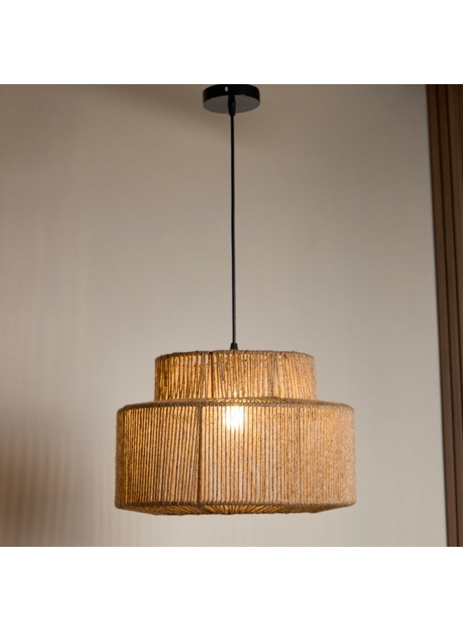 نجفة شوب نجفة بوهو من خيوط الكتان الطبيعي – تصميم عصري ودافئ من نجفة شوب - Image 2