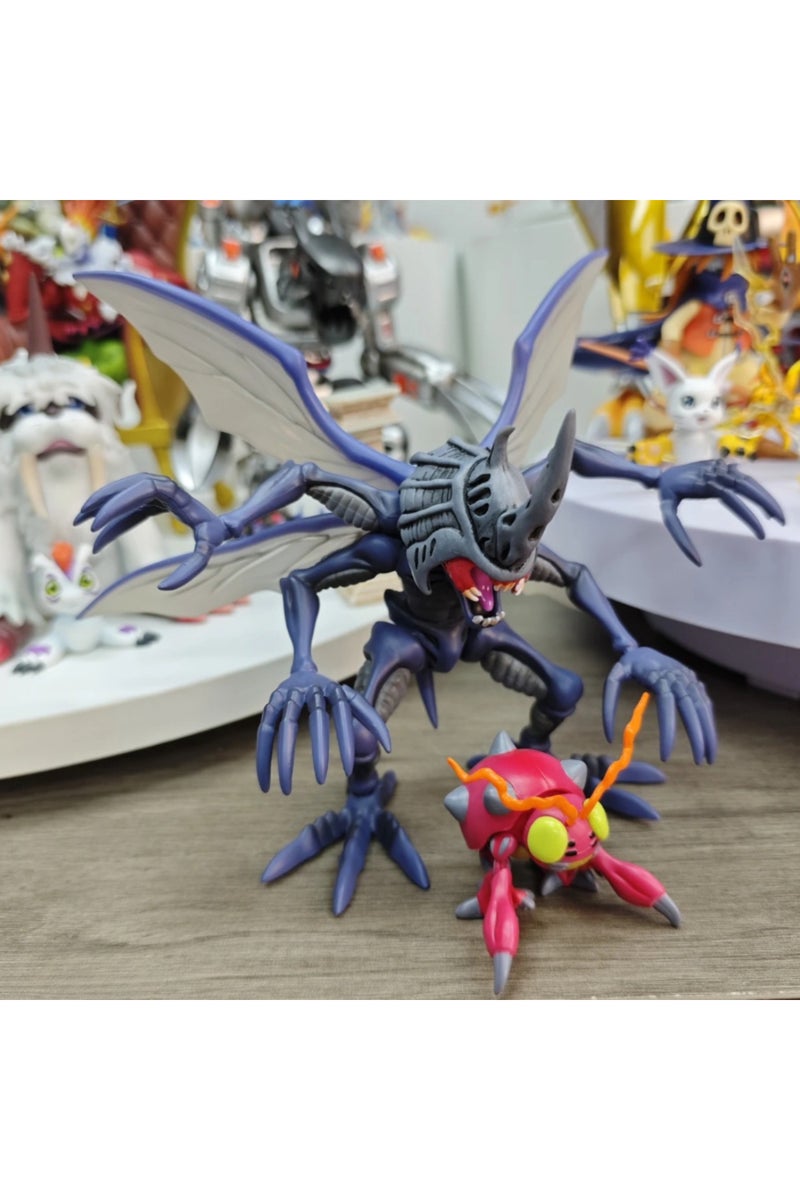 2Pcs-set Anime Digimon Adventure Figure Kabuterimon And Tentomon Action Figure PVC Collection Model