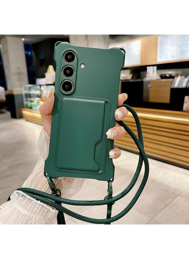 S-TOP Case For Samsung Galaxy A55 Liquid TPU Card Bag Four Corner Shockproof Phone Case - Image 1