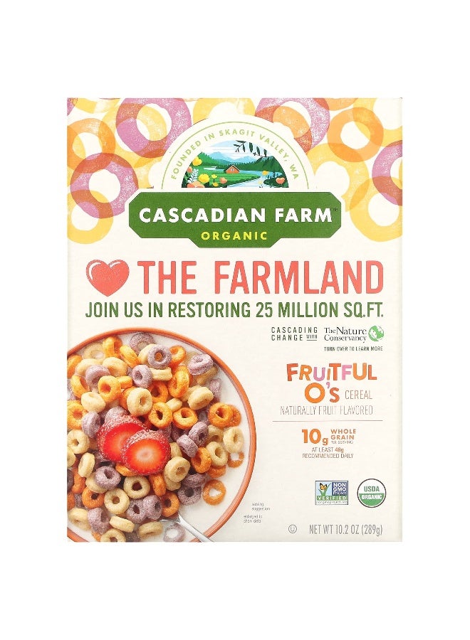 CASCADIAN FARM Cascadian Farm, Organic Fruitful O's Cereal, 10.2 oz (289 g) - Image 1
