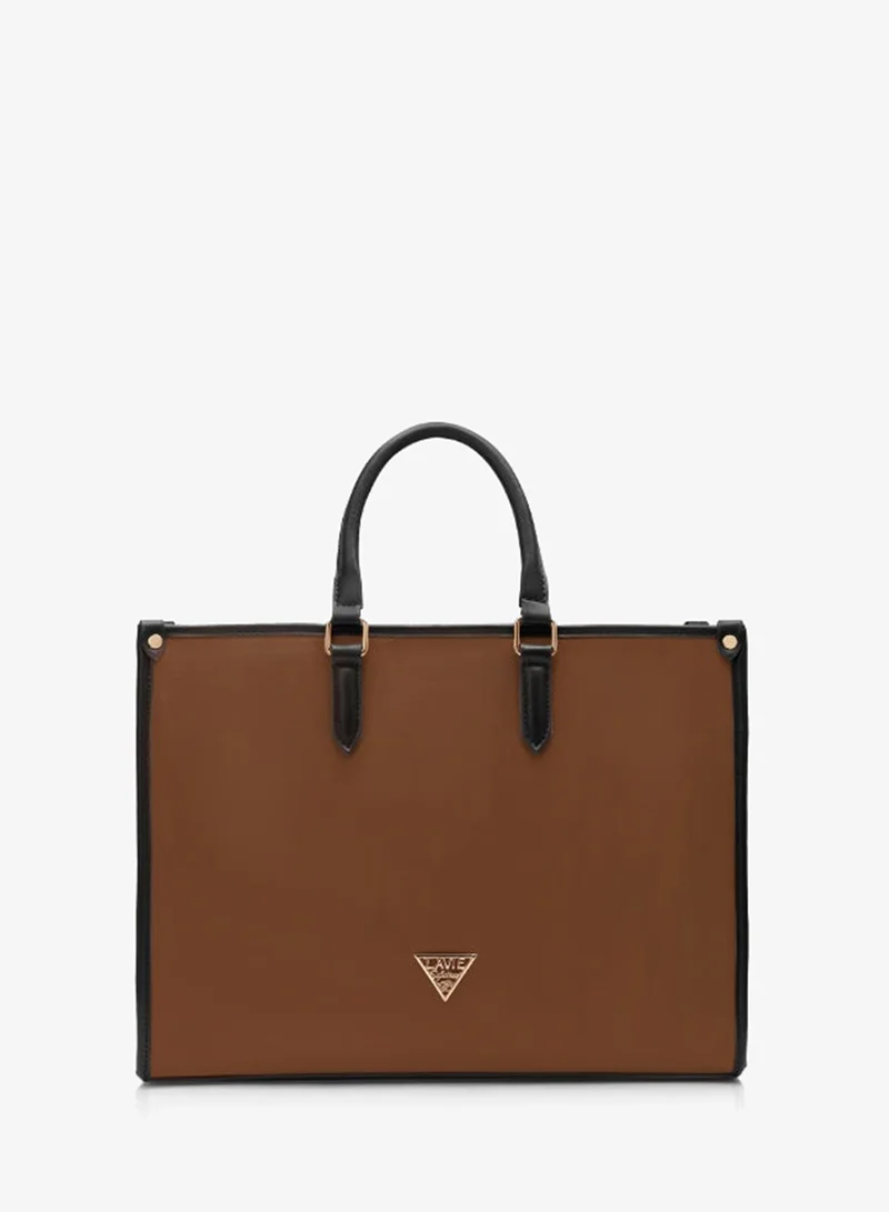 Lavie Signature Women's Madisson Box Tote (D. TAN)