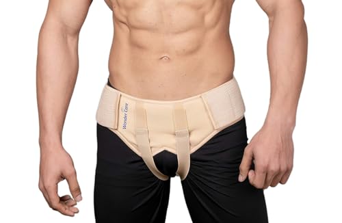Wonder Care Hernia Belt for Men Inguinal - Hernia Truss, Groin Brace Hernia Support for Men, Removable Compression Pads & Adjustable Groin Straps, Double inguinal Hernia Support for Men, Small - Image 1