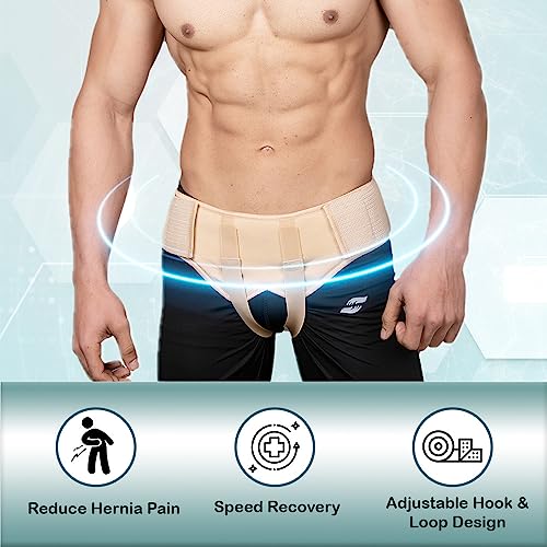 Wonder Care Hernia Belt for Men Inguinal - Hernia Truss, Groin Brace Hernia Support for Men, Removable Compression Pads & Adjustable Groin Straps, Double inguinal Hernia Support for Men, Small - Image 5