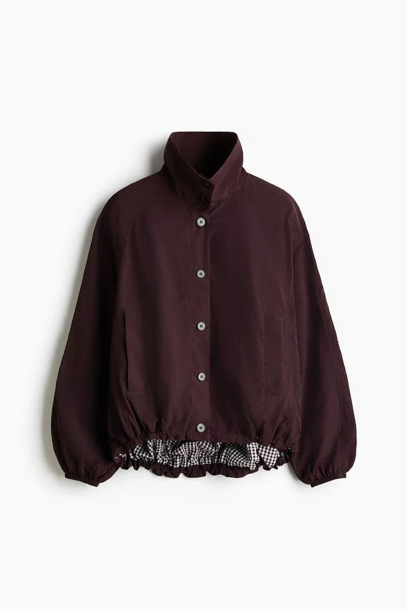 H&M Oversized bubble-hem jacket