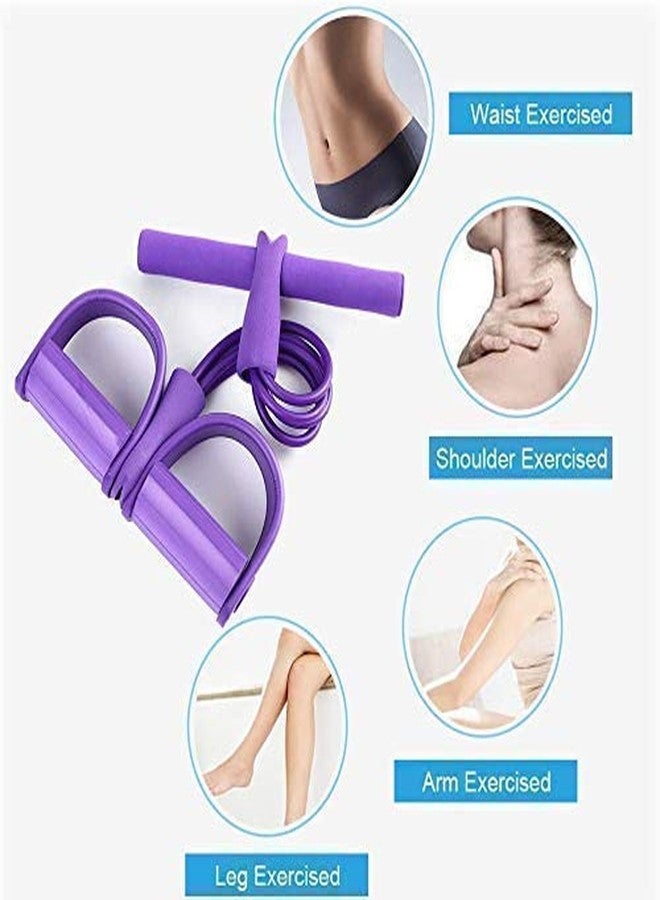 GUDDIES Reducer Training Bands-4Tubes Body Pedal Exerciser Yoga Crossfit Exercise, Arm Exercise, Tummy Body Building Training Men and Womens(Multicolour) - Image 4