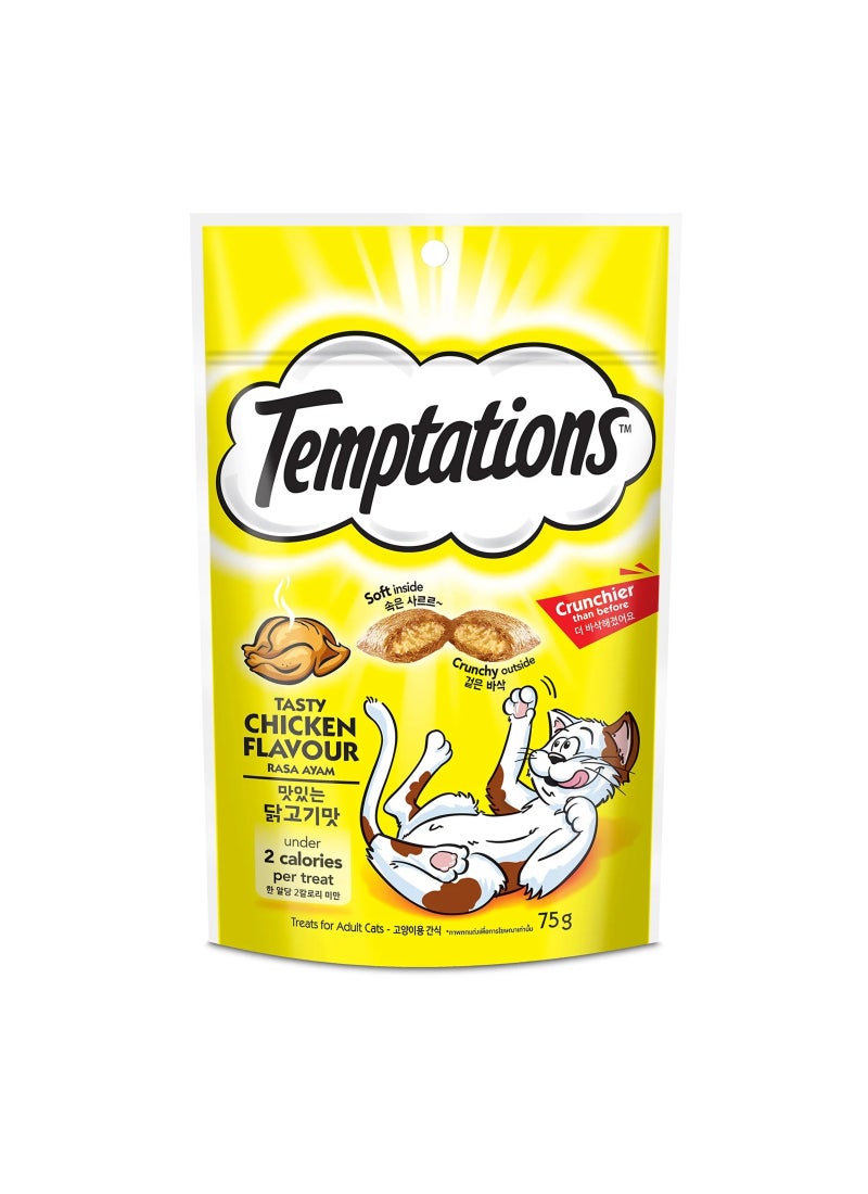 Temptations Cat Food Tasty Chicken Flavour 75g 