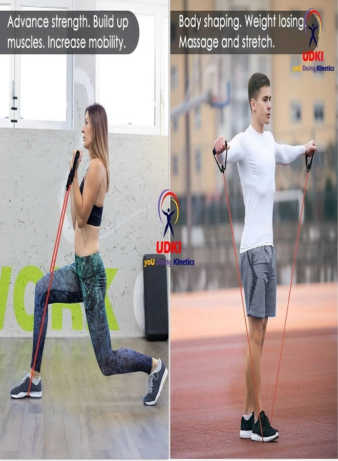 UDKI Toning Resistance Tube with Foam Handles - Heavy-Quality 13.5 Kg Elastic Rubber Exercise Band for Stretching, Home Gym, and Toning Workouts - Ideal for Men, Women, and Athletes - Image 4