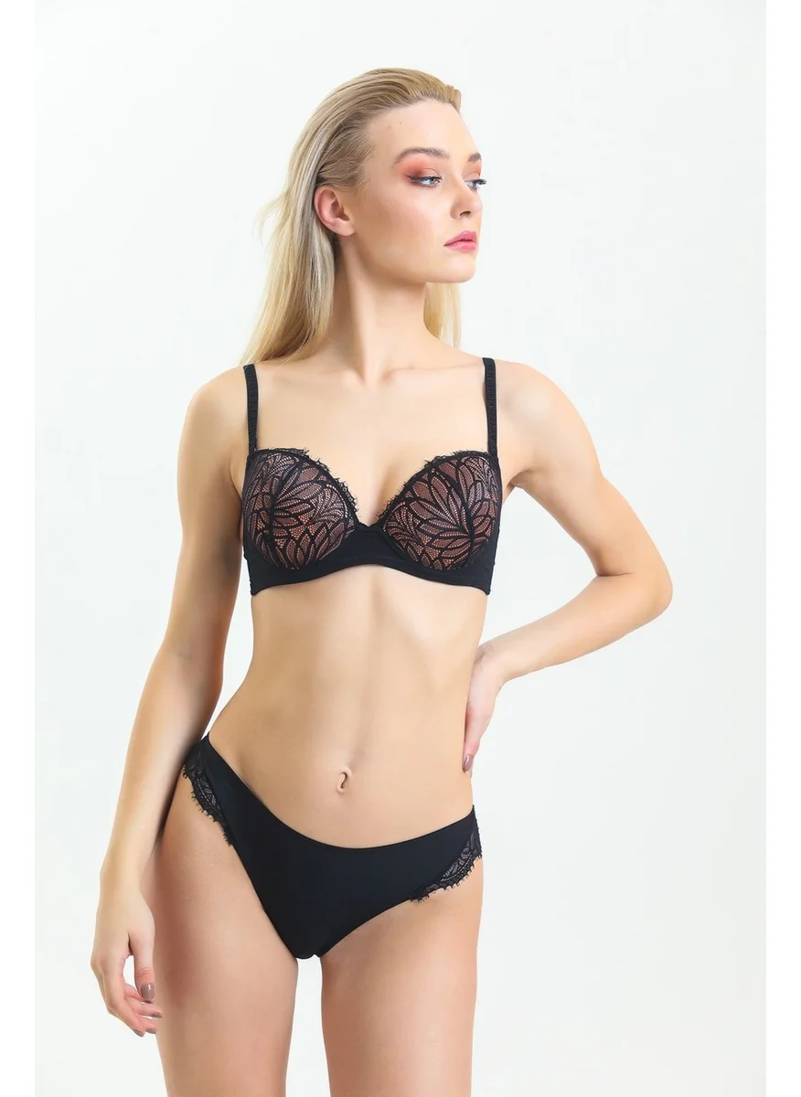 ماجيك فورم 2685 Women's Black Sponge Lace Bra