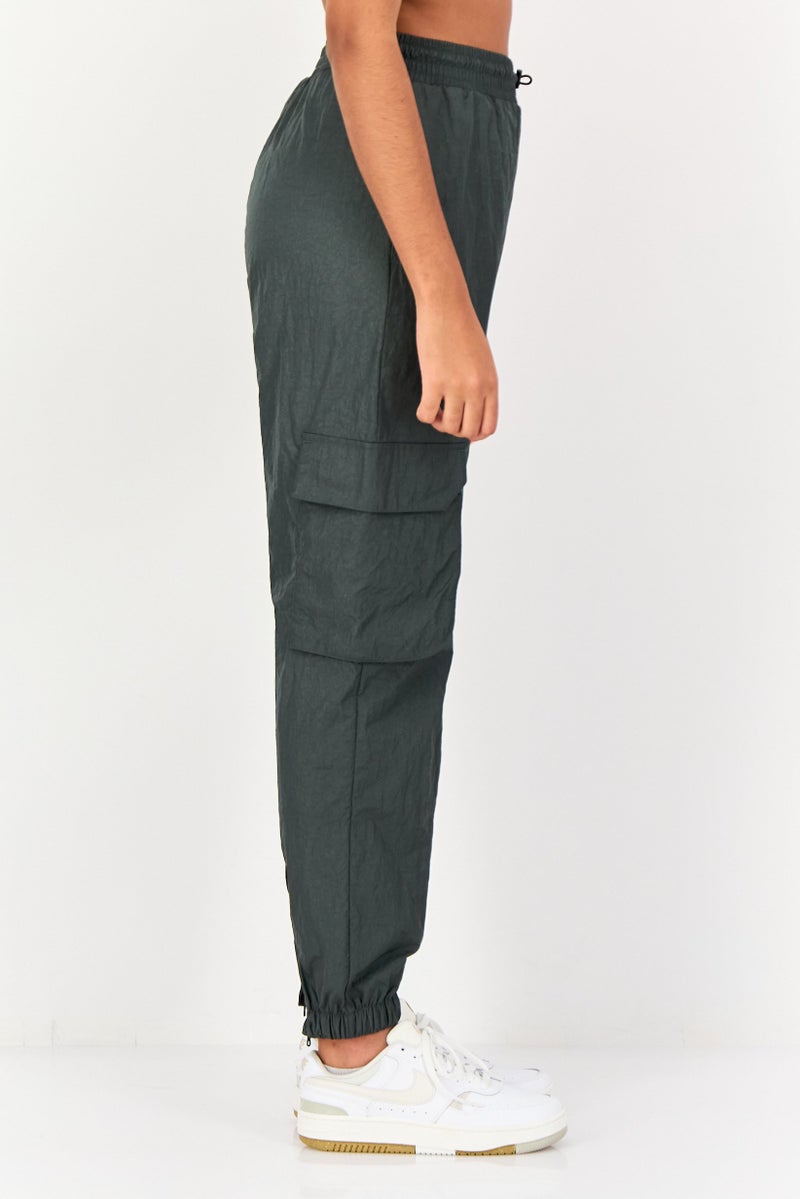 Adidas Women Loose Fit Training Track Pants, Dark Grey - Image 4
