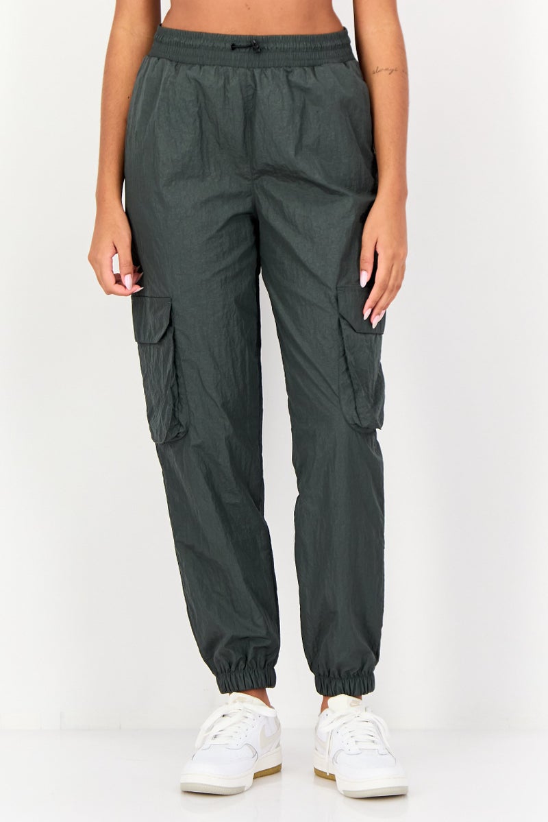 Adidas Women Loose Fit Training Track Pants, Dark Grey - Image 1