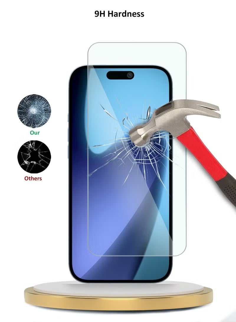 REWA 2PACK REWA Premium Series iPhone 17 Pro Max 5G 2025 Screen & Camera Protector - 9H Hardness, Curved Edge, Anti-Fingerprint, Military-Grade Protection - Image 3