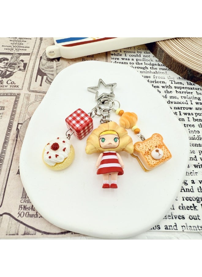 NIBEMINENT Phone Charm/ Chain Strap for Women Girls, Cute Cartoon Characters Cell Phone Case Lanyard Wrist Strap 