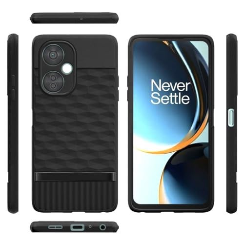 Casotec Shockproof Case for OnePlus Nord CE 3 Lite 5G | Full Camera Protection | TPU Flexible Back Cover for OnePlus Nord CE 3 Lite 5G (Matte Black) - Image 3