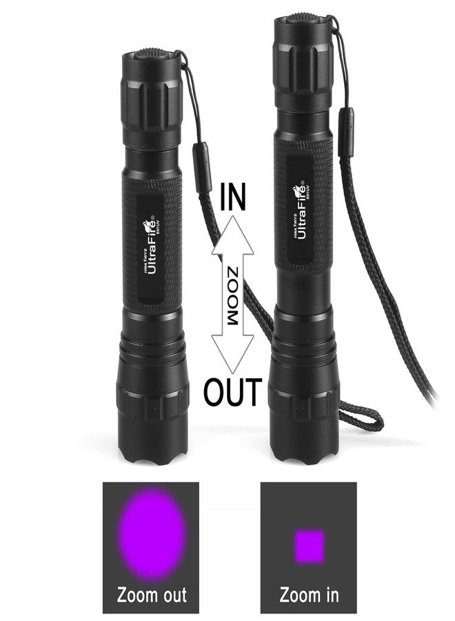 ULTRAFIRE 501B UV Flashlight, Adjustable Focus 395nm Ultraviolet Blacklight Mini Flashlight for Pet Urine Detection, Resin Curing, Scorpion & Bed Bug Detection - Image 5