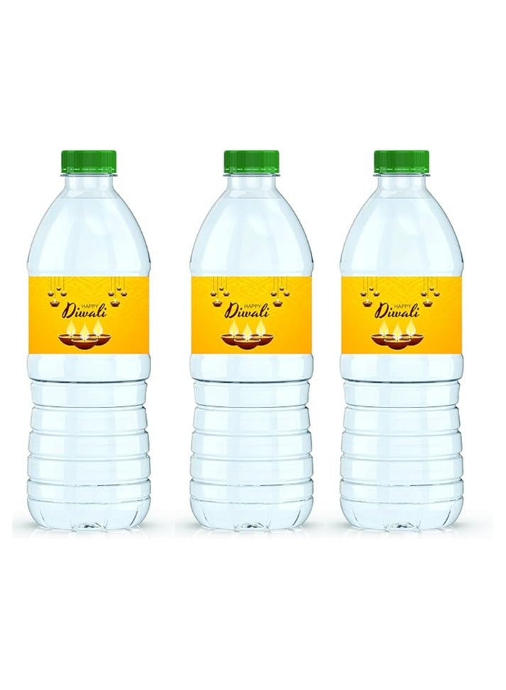 Diwali Water Bottle Sticker Labels For Diwali Celebration Festival Of Light Party Diwali Stickers-Set Of 20 Pcs - Image 1