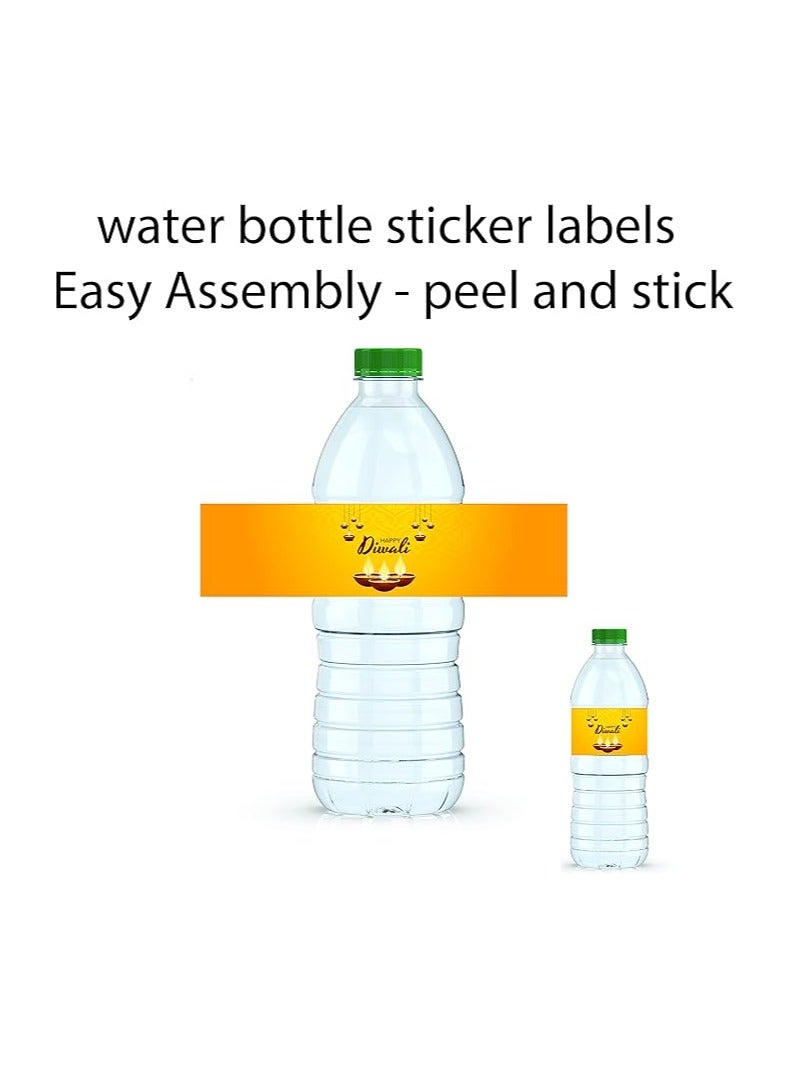 Diwali Water Bottle Sticker Labels For Diwali Celebration Festival Of Light Party Diwali Stickers-Set Of 20 Pcs - Image 3