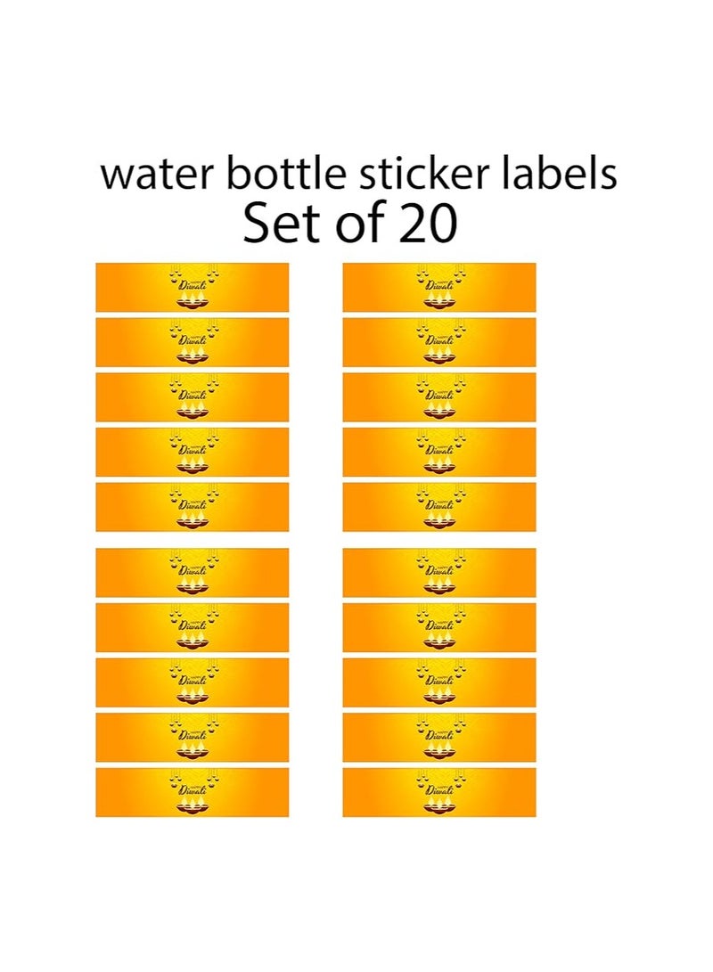Diwali Water Bottle Sticker Labels For Diwali Celebration Festival Of Light Party Diwali Stickers-Set Of 20 Pcs - Image 4