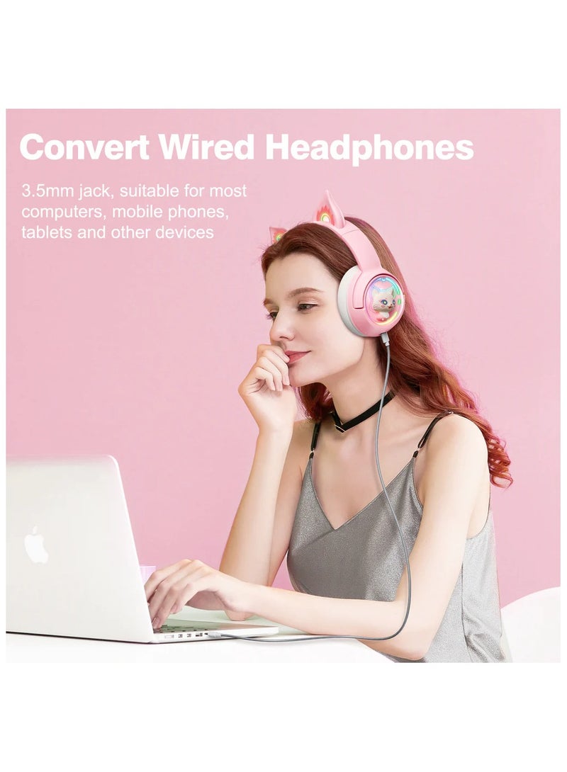 أونيكوما سماعة رأس ONIKUMA B5 RGB بلوتوث لاسلكية للألعاب - Image 3