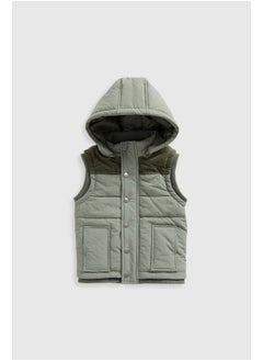 mothercare Khaki Crinkle and Cord Gilet  - Image 1