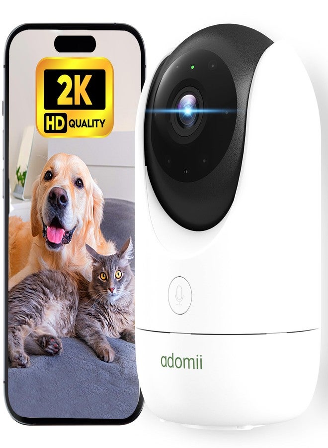 adomii 2K Indoor Cameras for Home Security - Camera with Pan/Tilt, 33ft Night Vision, 2 Way Audio, BLE Pairing - Motion Detector Indoor Wi-Fi Camera for Baby & Pet Monitor - Image 1