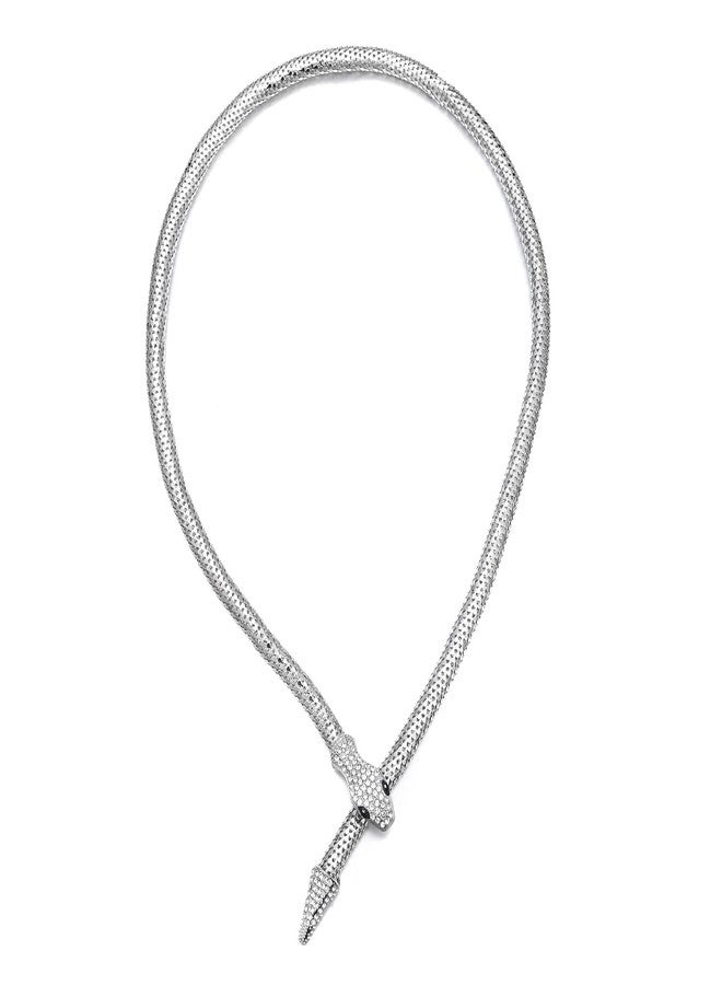 LUREME Flexible Bendable Snake Necklace, Adjustable Collar Choker Necklace, Waist Chain for Women (nl006311-2) - Image 4
