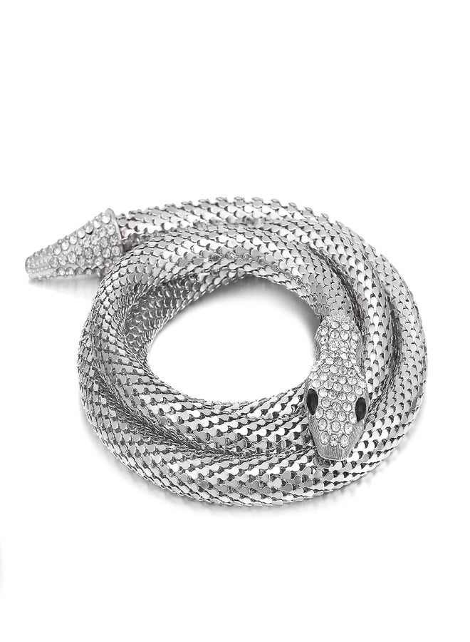 LUREME Flexible Bendable Snake Necklace, Adjustable Collar Choker Necklace, Waist Chain for Women (nl006311-2) - Image 1