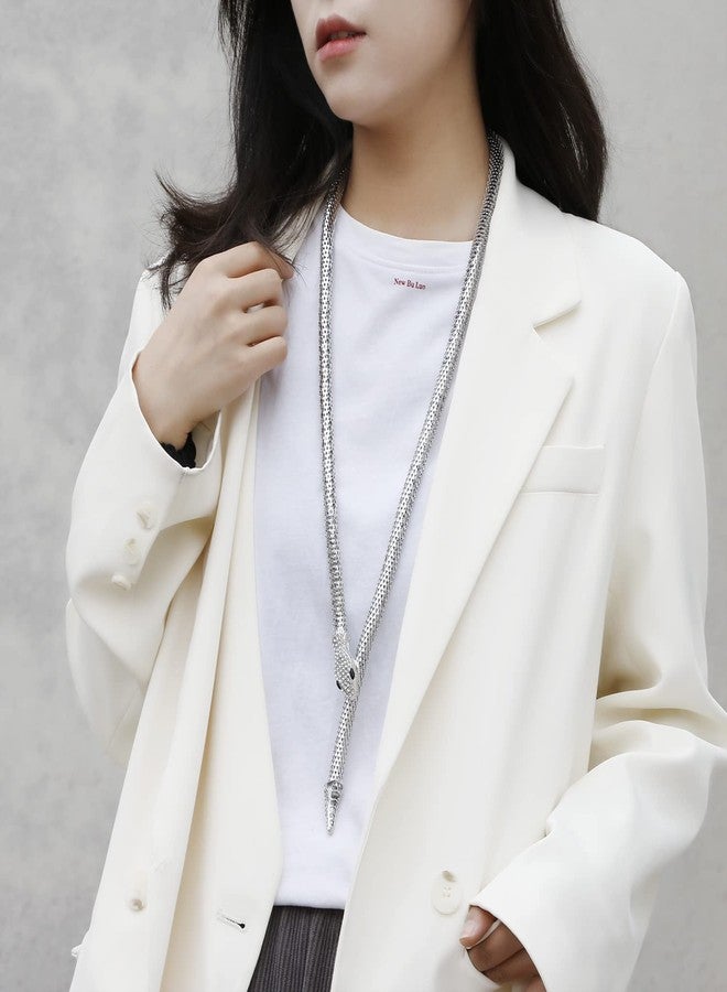 LUREME Flexible Bendable Snake Necklace, Adjustable Collar Choker Necklace, Waist Chain for Women (nl006311-2) - Image 5