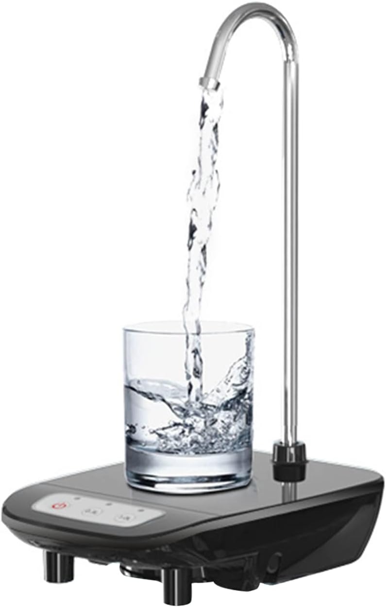 Firlar Water Dispenser,Bucket Table Dual Purpose Electric Water Dispenser Smart Electric Pump USB Rechargeable Water Bottle Pump,Camping Portable Water Dispenser Pump for Home Kitchen Office - Image 1
