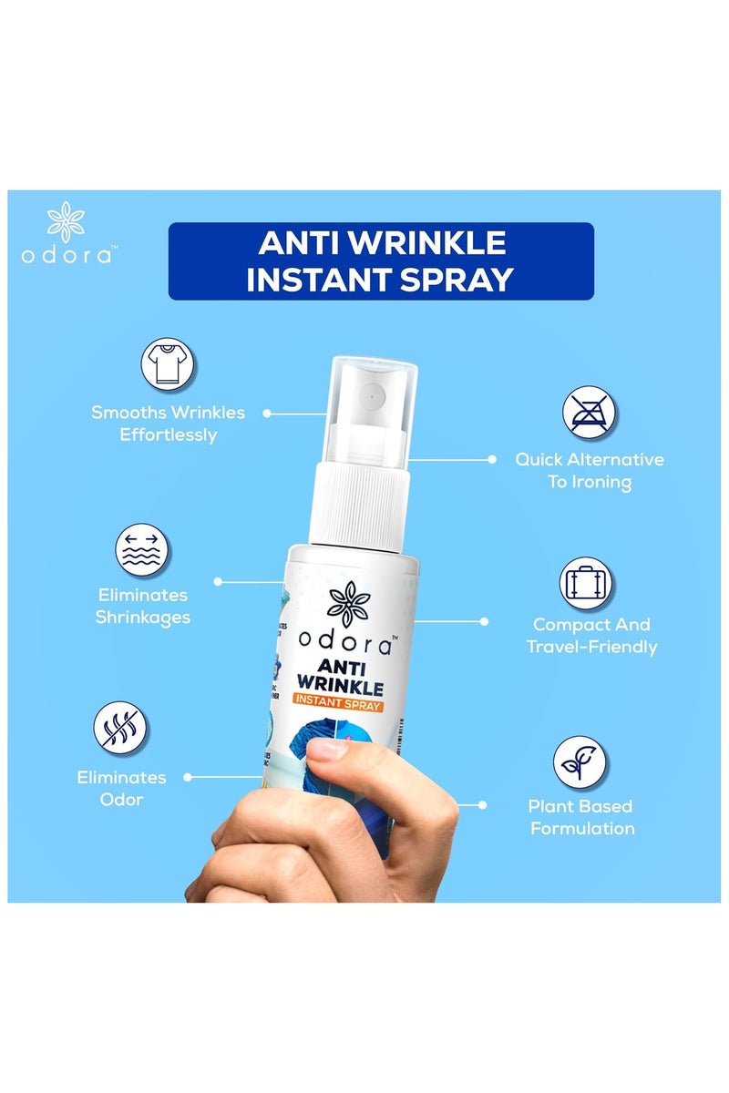 أودورا بخاخ للقماش مضاد لتجاعيد الأقمشة، يزيل التجاعيد والروائح بسهولة على الفور خلال 5 دقائق، مضاد للكهرباء الساكنة، لا تحتاج الملابس للكي بعد الاستخدام، لا يلطخ أو يبهت الملابس من أودورا، 250 مل - Image 4