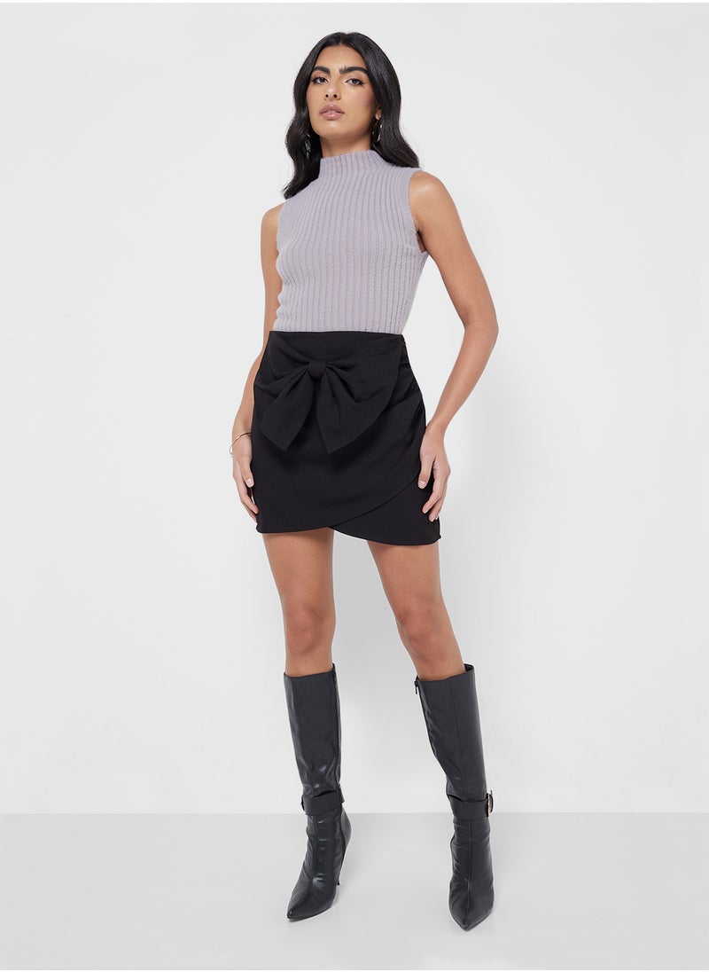 VERO MODA Bow Detail High Waist Shorts  - Image 4