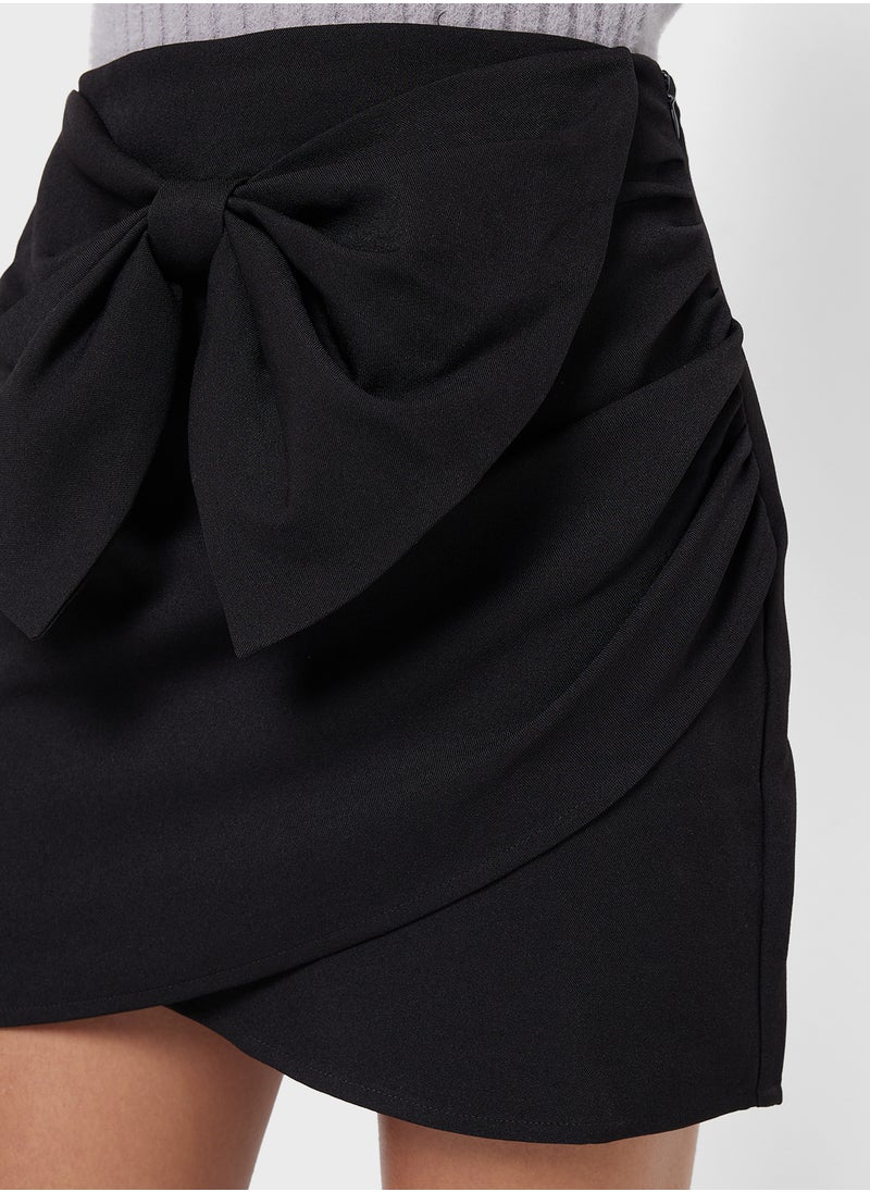 VERO MODA Bow Detail High Waist Shorts  - Image 3