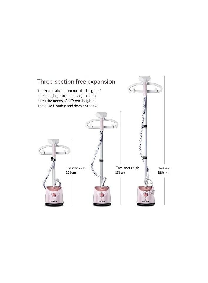 Garment steamer, 2000 watts, with height-adjustable ironing board, 40 seconds heat time, insulated steam hose  - Image 2