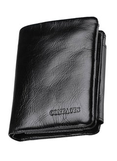 NIBEMINENT Leather Trifold Wallet Black  - Image 1