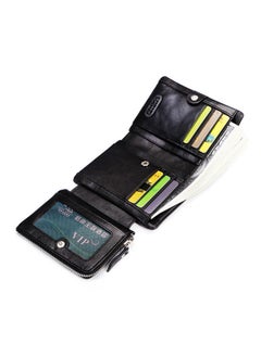 NIBEMINENT Leather Trifold Wallet Black  - Image 4