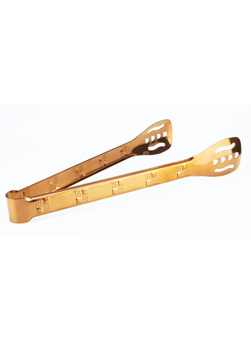 Home Gold Colored Stainless Steel Food Tong - Image 2