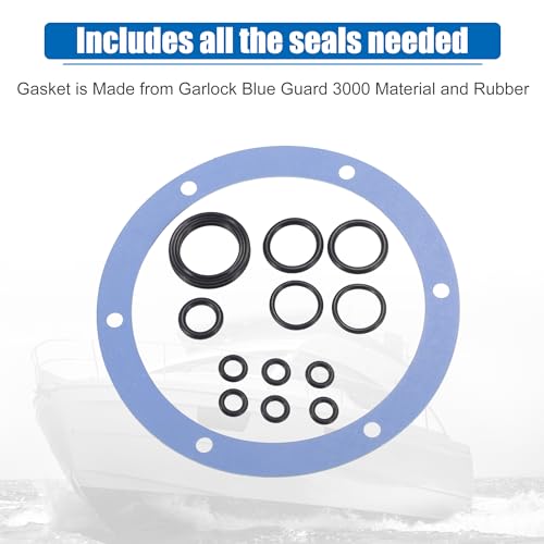 uxcell 1set Hydraulic Helm Steering Pump Gasket Seal Rebuild Kit for Baystar Helms HH5231 HH5271 HH5273 Hydraulic Helm Seal Kit Replaces HS5176 - Image 4