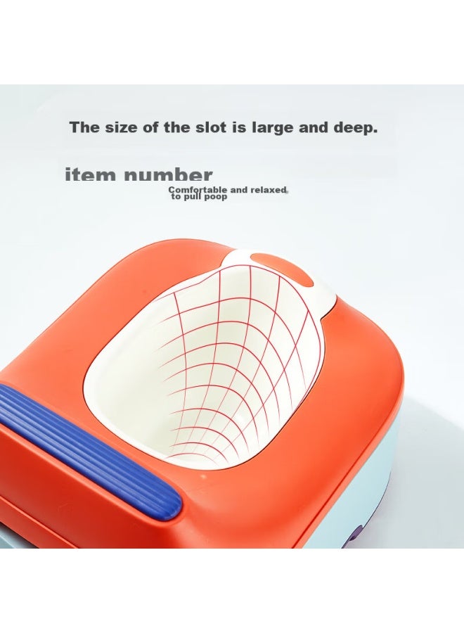 Rikang Children's Toilet, Baby Potty Training Seat, Infant Potty, Pp Hard Pad With Three-in Function, X2012, Watermelon Red - Image 2