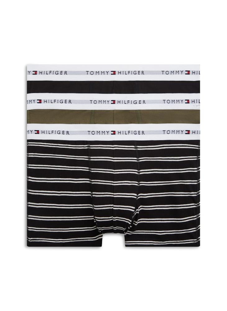 TOMMY HILFIGER 3-Pack Signature Logo Waistband Trunks - Image 1