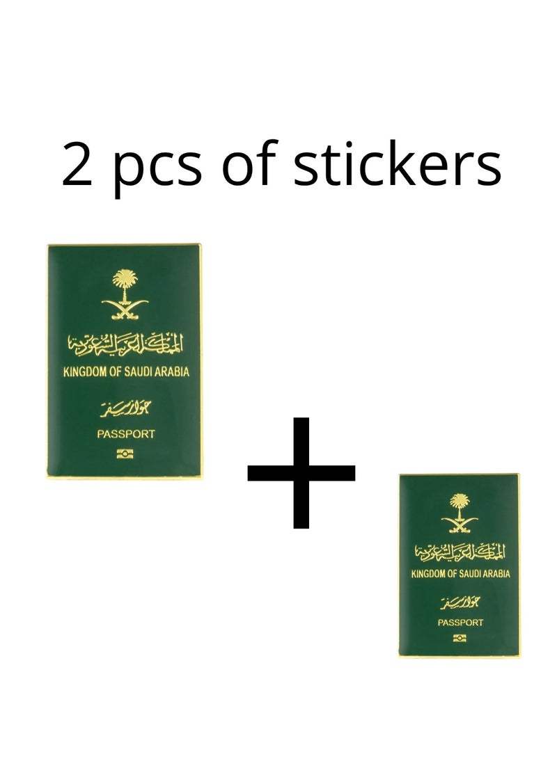 Saudi Arabia Passport Logo Mobile Sticker New High Quality 3D Metal Iron Mobile Phone Stickers 