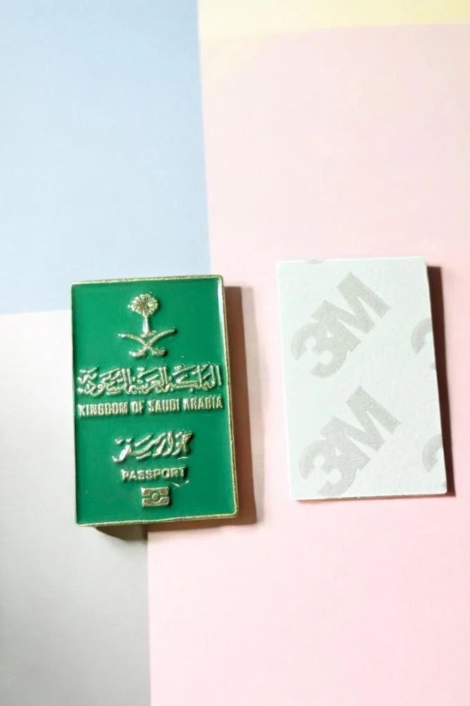 Saudi Arabia Passport Logo Mobile Sticker New High Quality 3D Metal Iron Mobile Phone Stickers  - Image 1
