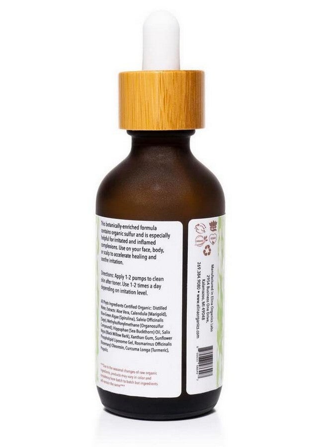 Elina Organics : 2Oz Healing Formula Natural Ingredients Heals Acne Heals Insect Bites Heals Cuts And Scratches Organic Sulfur All Natural Ingredients Heals Skin Oil Free Acneprone Skin - Image 2