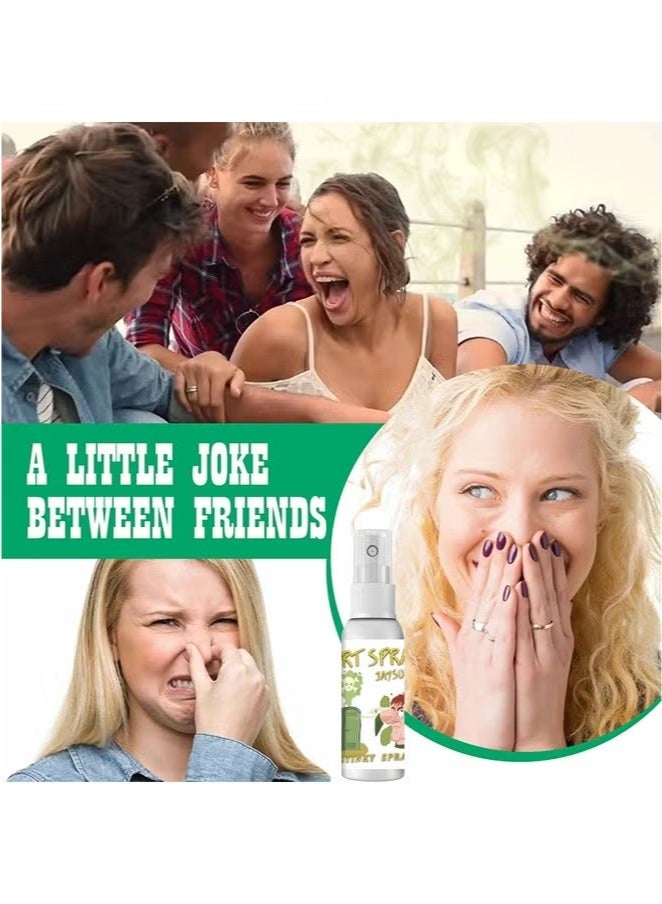 Jaysuing Tricky Stinky Fart Spray Rich Quality Durable Sturdy Long Lasting Smell Funny Fart Stinky Spray Joke Toy Have Fun Gift For Boys And Girls 30ML White - Image 4