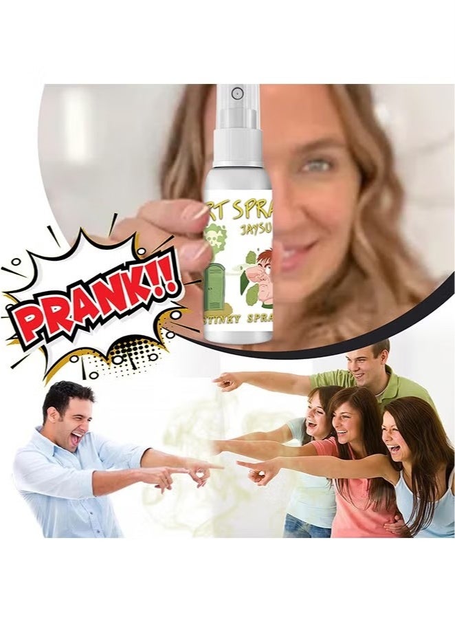 Jaysuing Tricky Stinky Fart Spray Rich Quality Durable Sturdy Long Lasting Smell Funny Fart Stinky Spray Joke Toy Have Fun Gift For Boys And Girls 30ML White - Image 5