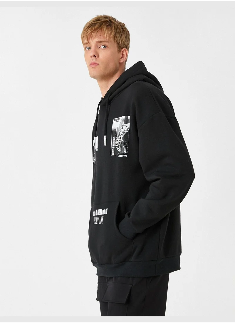 KOTON Printed Hoodie