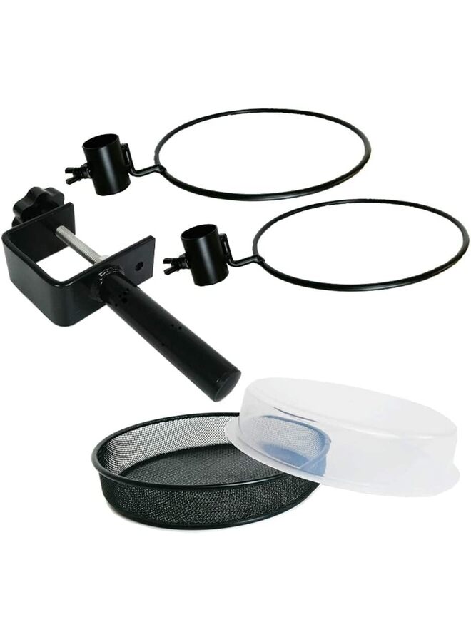 ÙˆØ­Ø¯Ø© ØªØºØ°ÙŠØ© Ø§Ù„Ø·ÙŠÙˆØ± Ø¹Ù„Ù‰ Ø³Ø·Ø­ Ø§Ù„Ø³Ù�ÙŠÙ†Ø© Ù…Ø¹ Ø­ÙˆØ¶ Ø§Ø³ØªØ­Ù…Ø§Ù… Ù„Ù„Ø·ÙŠÙˆØ± Ù…Ø¹ ØµÙŠÙ†ÙŠØ© Ø´Ø¨ÙƒÙŠØ© Ù…Ø¹Ø¯Ù†ÙŠØ© ÙˆÙˆØ¹Ø§Ø¡ Ù…ÙŠØ§Ù‡ ÙˆØ§Ø­Ø¯ - ÙˆØ­Ø¯Ø© ØªØºØ°ÙŠØ© Ø§Ù„Ø·ÙŠÙˆØ± Ø¹Ù„Ù‰ Ø¯Ø±Ø§Ø¨Ø²ÙŠÙ† Ø§Ù„Ø´Ø±Ù�Ø© Ù…Ø«Ø§Ù„ÙŠØ© Ù„Ø¬Ø°Ø¨ Ø§Ù„Ø·ÙŠÙˆØ±ØŸ Ø£Ø³ÙˆØ¯ØŸ - Image 3