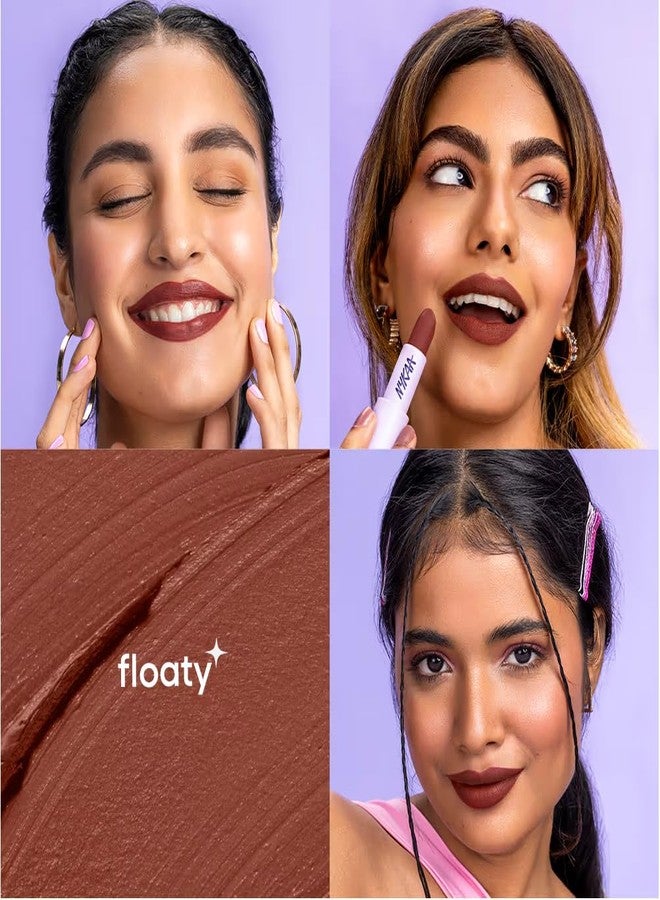 Nykaa Cosmetics Superlight Feathertouch Lipstick - Floaty (4.2g) - Image 3