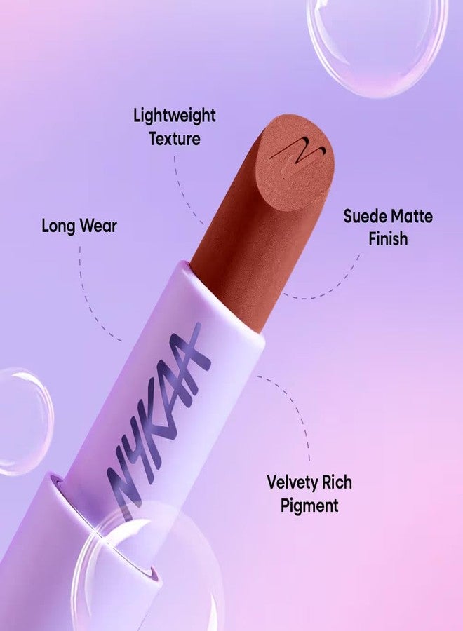 Nykaa Cosmetics Superlight Feathertouch Lipstick - Floaty (4.2g) - Image 4