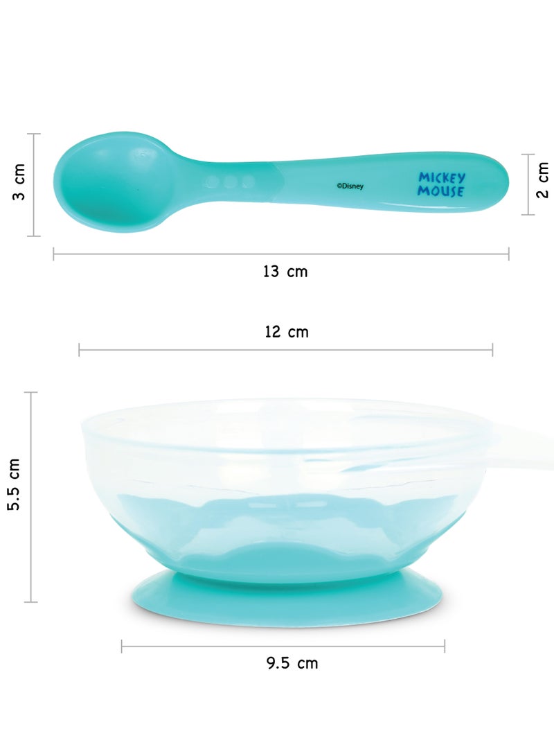 Disney Minnie Mouse Silicone Suction Bowls For Babies Leakproof Lids Extra Strong Suction Easy Release Tab Dishwasher, Multicolor, Official Disney Product - Image 4
